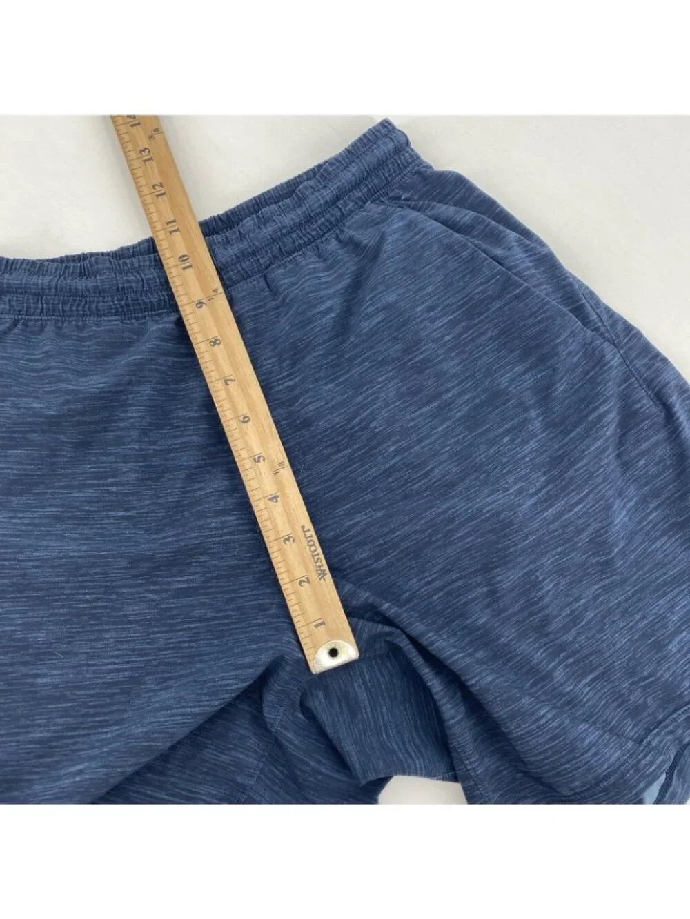 Lululemon Men’s Small Pace Breaker Shorts Blue Heather Unlined 7